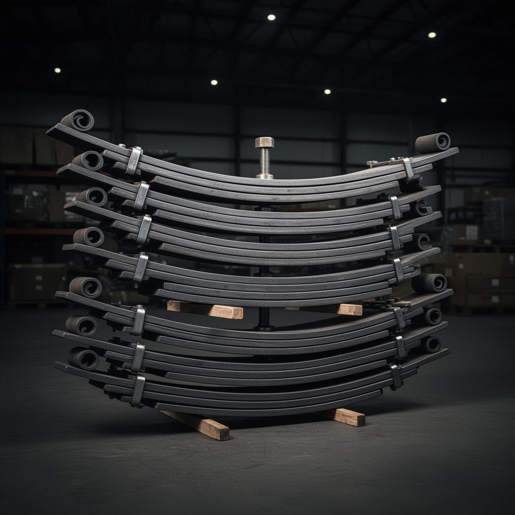 Stacked leaf springs
